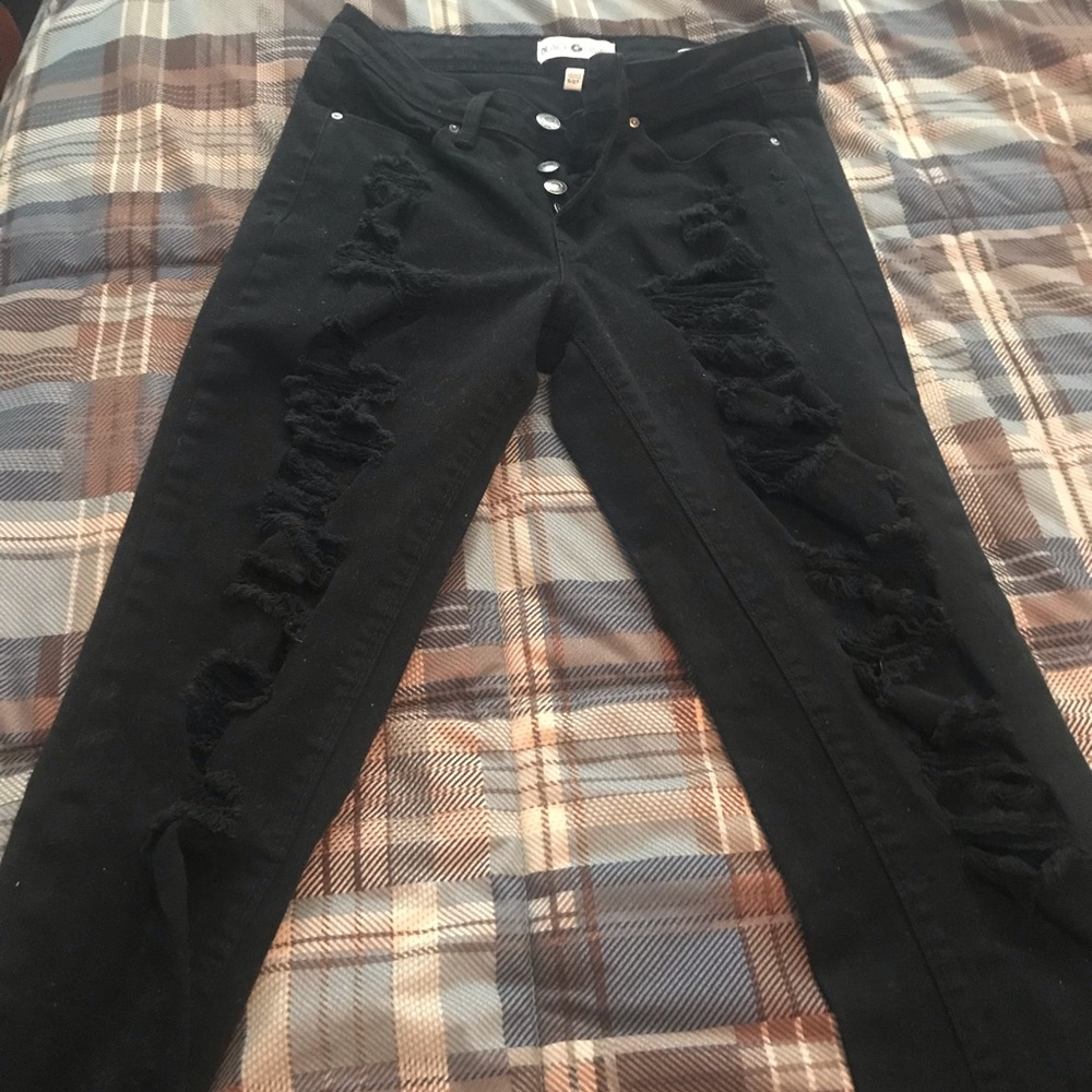 Black Daisy jeans, black, juniors size 5